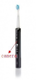 Toothbrush spy camera
