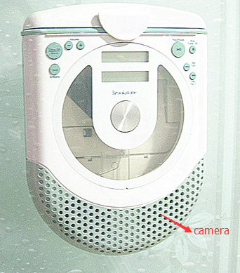 1080P Waterproof Spy CD/Radio Camera Hidden bathroom Spy Camera DVR 32GB
