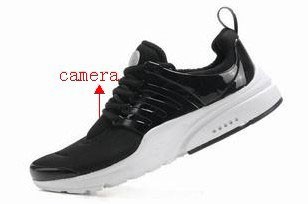 1280x960 Sports shoes Camera Remote Control On/Off And Motion Detection Record 32GB